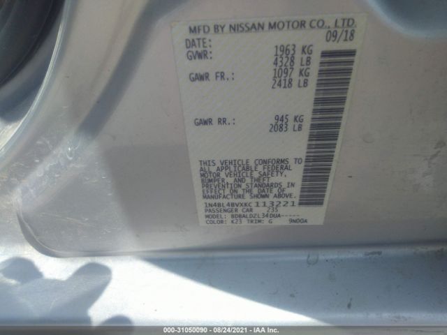 Photo 8 VIN: 1N4BL4BVXKC113221 - NISSAN ALTIMA 