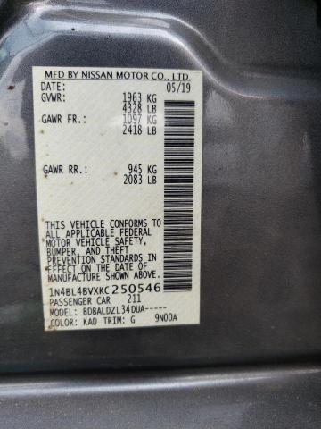 Photo 11 VIN: 1N4BL4BVXKC250546 - NISSAN ALTIMA S 