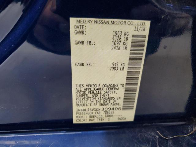 Photo 12 VIN: 1N4BL4BVXKN309406 - NISSAN ALTIMA S 