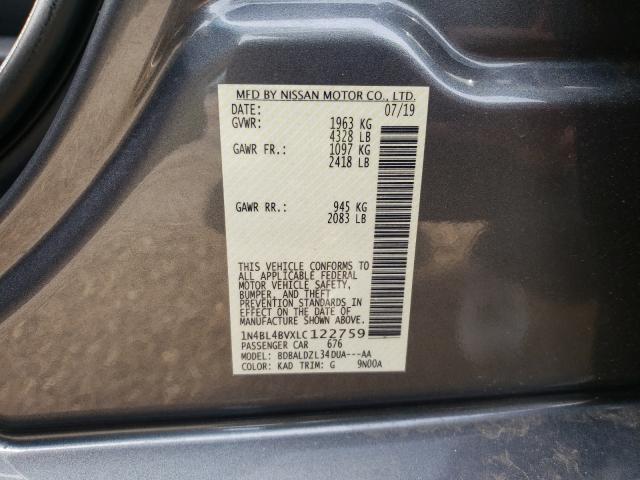 Photo 9 VIN: 1N4BL4BVXLC122759 - NISSAN ALTIMA S 