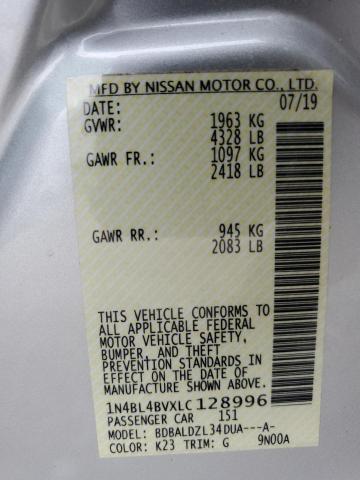 Photo 11 VIN: 1N4BL4BVXLC128996 - NISSAN ALTIMA S 