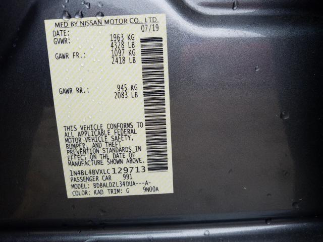 Photo 9 VIN: 1N4BL4BVXLC129713 - NISSAN ALTIMA S 