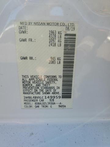 Photo 12 VIN: 1N4BL4BVXLC149959 - NISSAN ALTIMA 