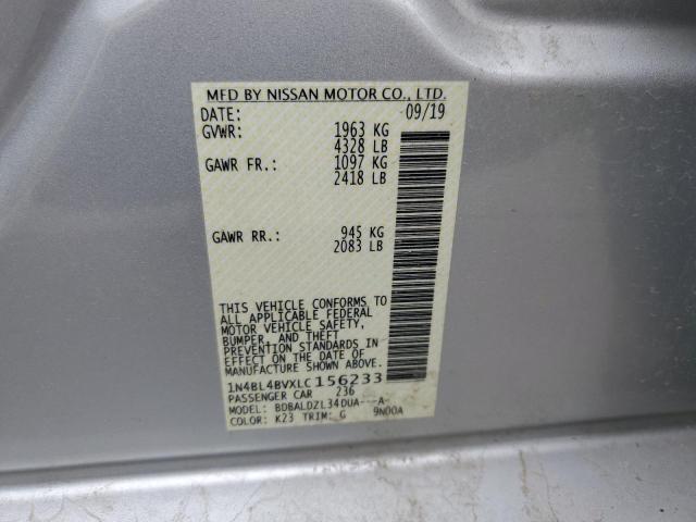 Photo 11 VIN: 1N4BL4BVXLC156233 - NISSAN ALTIMA S 