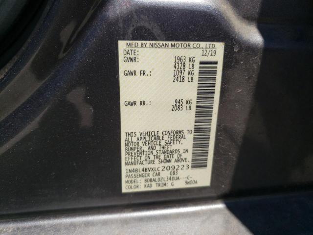 Photo 11 VIN: 1N4BL4BVXLC209223 - NISSAN ALTIMA S 