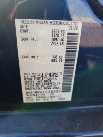 Photo 11 VIN: 1N4BL4BVXLC218357 - NISSAN ALTIMA S 