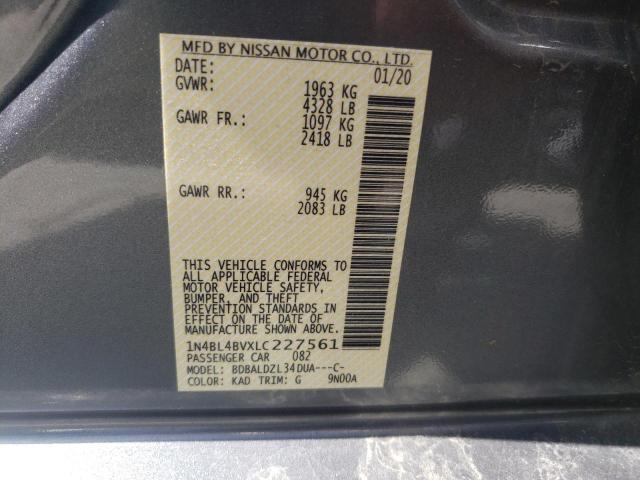 Photo 9 VIN: 1N4BL4BVXLC227561 - NISSAN ALTIMA S 