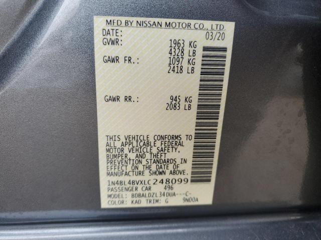 Photo 11 VIN: 1N4BL4BVXLC248099 - NISSAN ALTIMA 