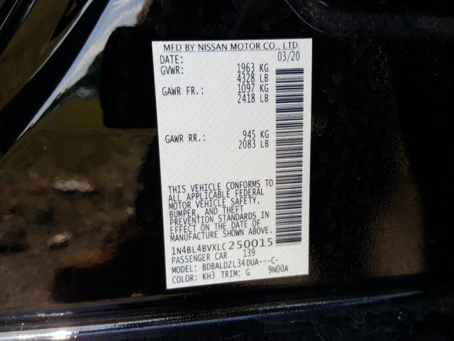 Photo 9 VIN: 1N4BL4BVXLC250015 - NISSAN ALTIMA S 