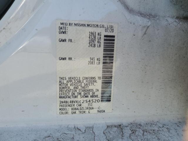 Photo 11 VIN: 1N4BL4BVXLC254520 - NISSAN ALTIMA S 