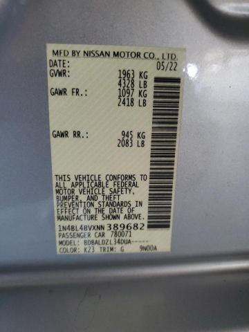 Photo 11 VIN: 1N4BL4BVXNN389682 - NISSAN ALTIMA S 