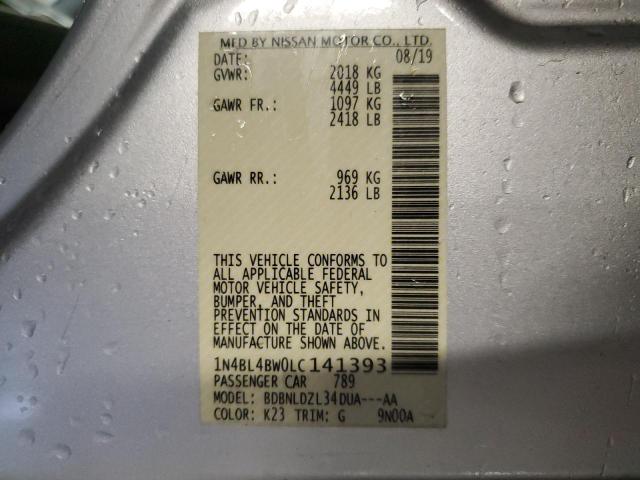 Photo 11 VIN: 1N4BL4BW0LC141393 - NISSAN ALTIMA 