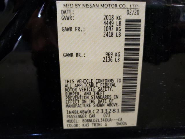 Photo 9 VIN: 1N4BL4BW0LC233281 - NISSAN ALTIMA S 