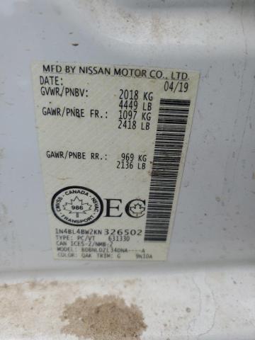 Photo 12 VIN: 1N4BL4BW2KN326502 - NISSAN ALTIMA 