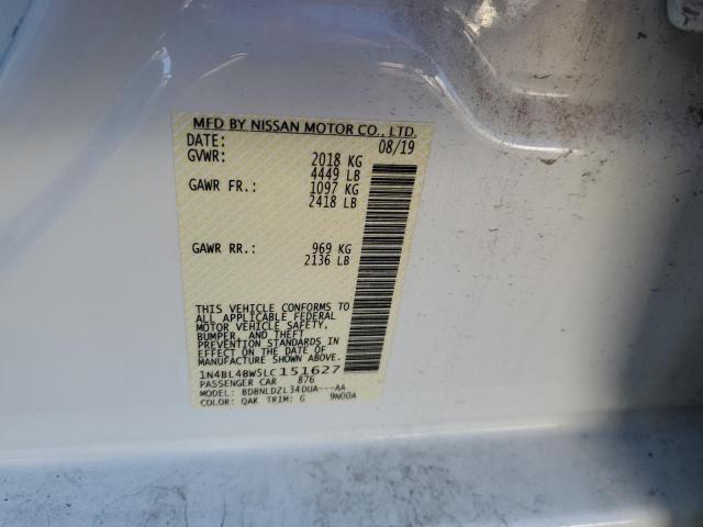 Photo 12 VIN: 1N4BL4BW5LC151627 - NISSAN ALTIMA S 