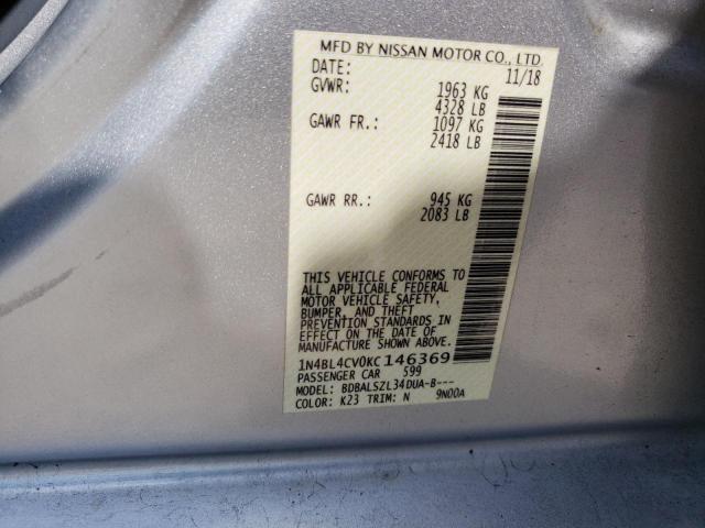 Photo 12 VIN: 1N4BL4CV0KC146369 - NISSAN ALTIMA SR 