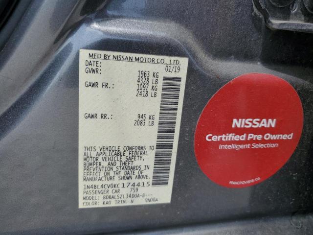 Photo 11 VIN: 1N4BL4CV0KC174415 - NISSAN ALTIMA SR 