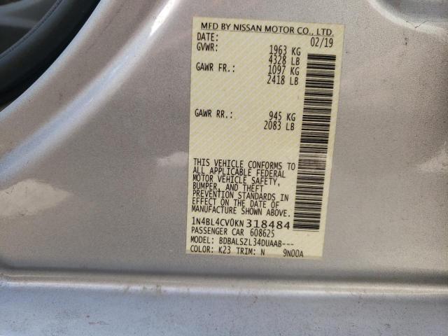 Photo 11 VIN: 1N4BL4CV0KN318484 - NISSAN ALTIMA SR 