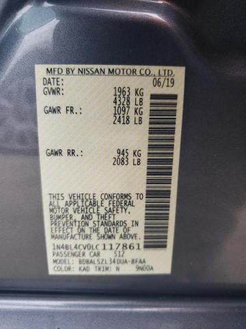 Photo 9 VIN: 1N4BL4CV0LC117861 - NISSAN ALTIMA SR 