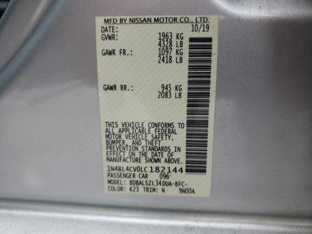 Photo 9 VIN: 1N4BL4CV0LC182144 - NISSAN ALTIMA SR 