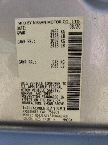 Photo 11 VIN: 1N4BL4CV0LN321581 - NISSAN ALTIMA SR 