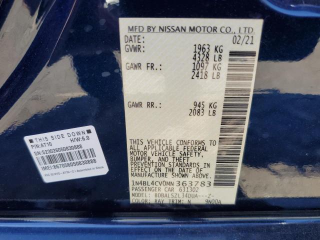 Photo 11 VIN: 1N4BL4CV0MN363783 - NISSAN ALTIMA SR 