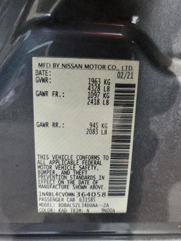 Photo 11 VIN: 1N4BL4CV0MN364058 - NISSAN ALTIMA 