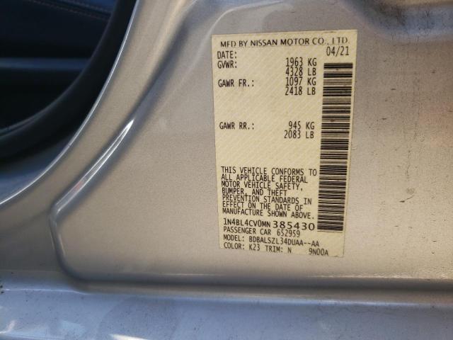 Photo 11 VIN: 1N4BL4CV0MN385430 - NISSAN ALTIMA 