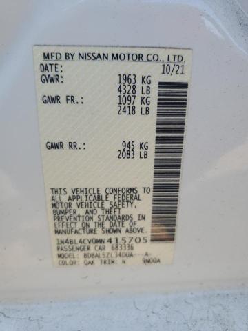 Photo 12 VIN: 1N4BL4CV0MN415705 - NISSAN ALTIMA SR 