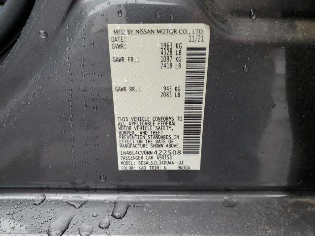 Photo 11 VIN: 1N4BL4CV0MN422508 - NISSAN ALTIMA SR 