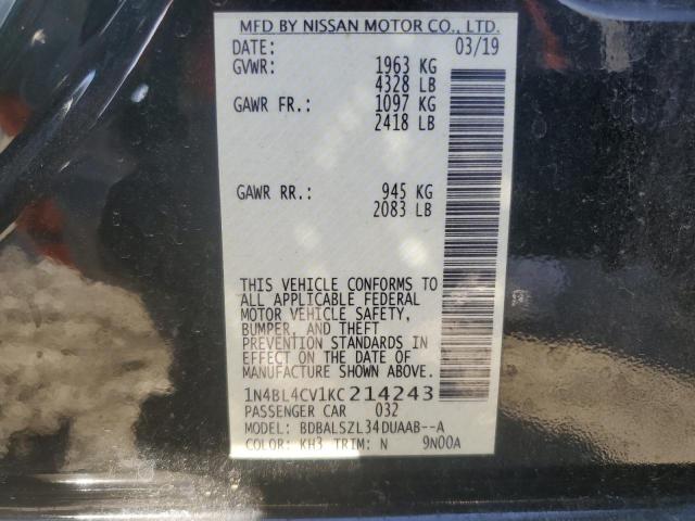 Photo 11 VIN: 1N4BL4CV1KC214243 - NISSAN ALTIMA SR 