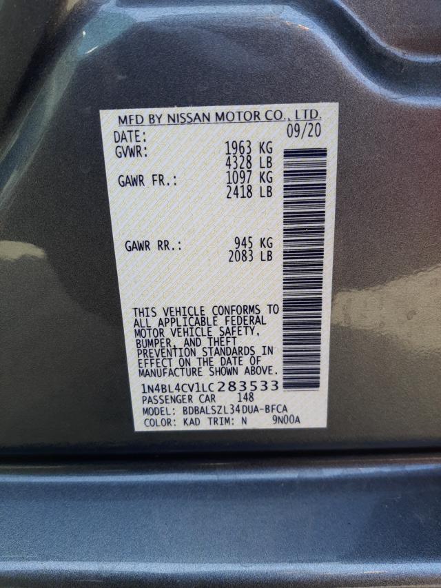 Photo 9 VIN: 1N4BL4CV1LC283533 - NISSAN ALTIMA SR 