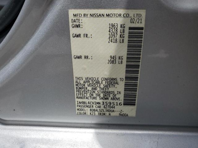 Photo 12 VIN: 1N4BL4CV1MN359516 - NISSAN ALTIMA SR 