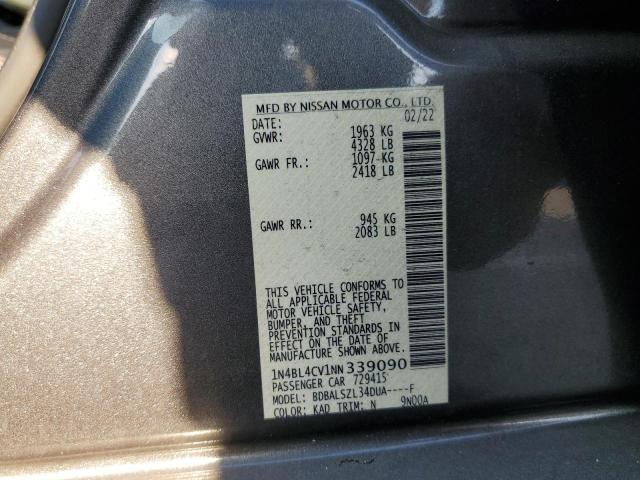 Photo 12 VIN: 1N4BL4CV1NN339090 - NISSAN ALTIMA SR 