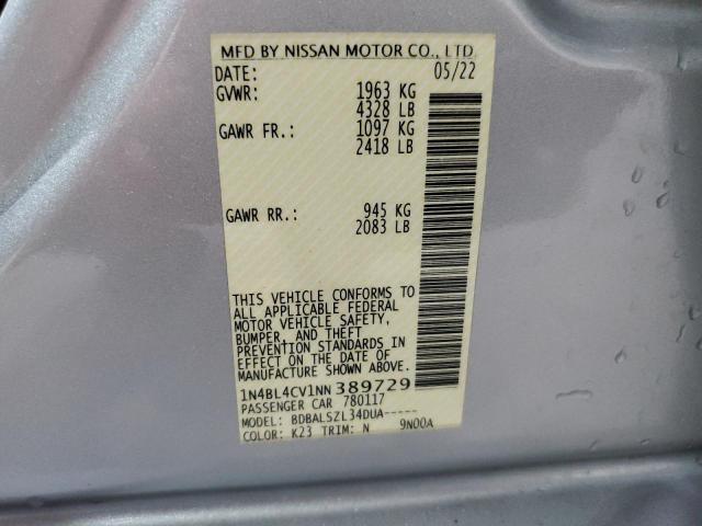 Photo 12 VIN: 1N4BL4CV1NN389729 - NISSAN ALTIMA SR 