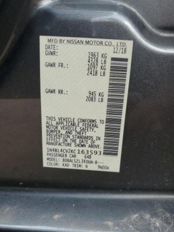 Photo 11 VIN: 1N4BL4CV2KC163593 - NISSAN ALTIMA SR 