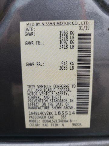 Photo 9 VIN: 1N4BL4CV2KC185514 - NISSAN ALTIMA SR 