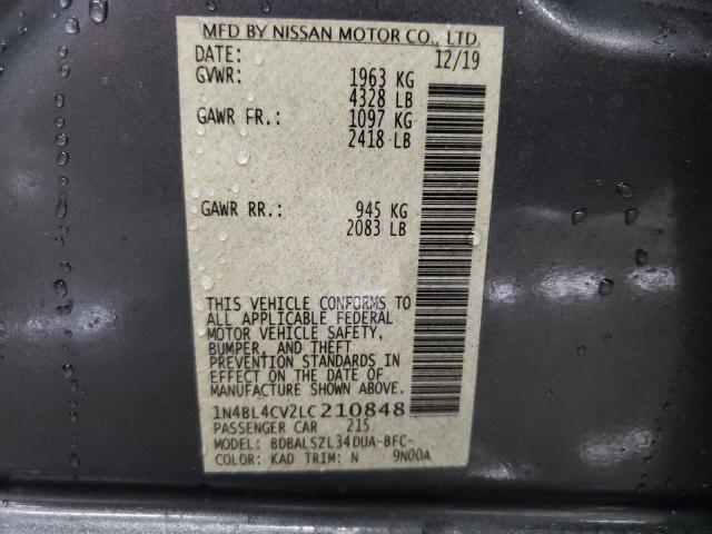 Photo 12 VIN: 1N4BL4CV2LC210848 - NISSAN ALTIMA SR 