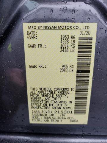 Photo 11 VIN: 1N4BL4CV2LC215001 - NISSAN ALTIMA 