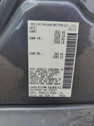 Photo 11 VIN: 1N4BL4CV2MN368631 - NISSAN ALTIMA 