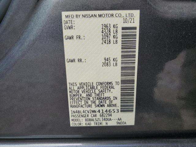 Photo 11 VIN: 1N4BL4CV2MN414653 - NISSAN ALTIMA SR 