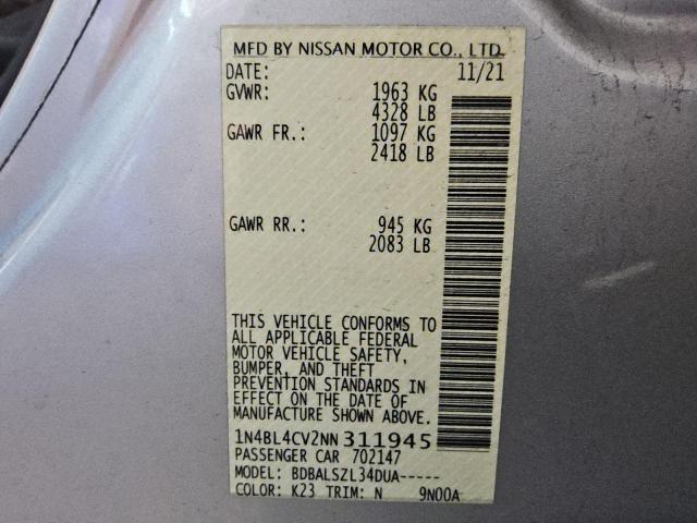 Photo 12 VIN: 1N4BL4CV2NN311945 - NISSAN ALTIMA SR 