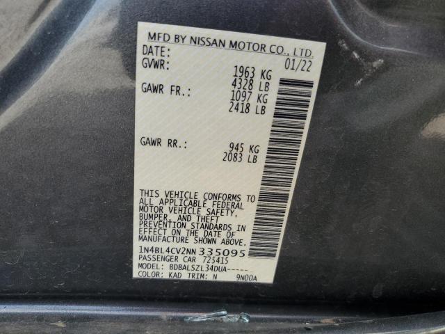 Photo 12 VIN: 1N4BL4CV2NN335095 - NISSAN ALTIMA 