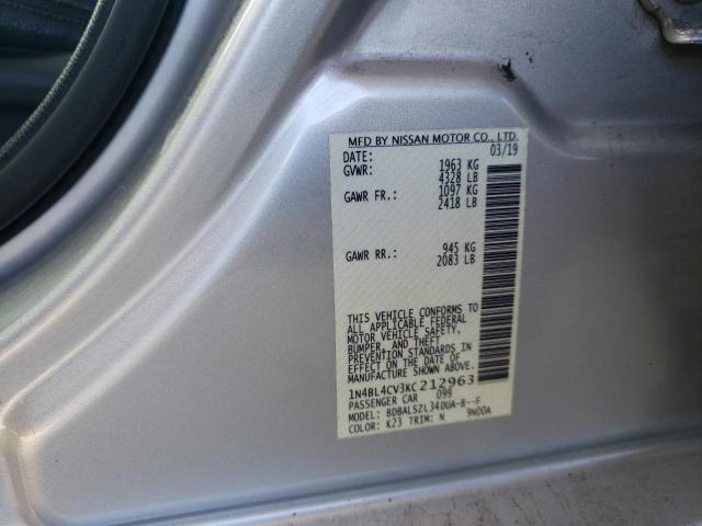 Photo 11 VIN: 1N4BL4CV3KC212963 - NISSAN ALTIMA SR 