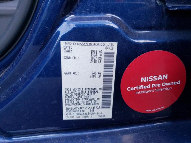 Photo 11 VIN: 1N4BL4CV3KC224658 - NISSAN ALTIMA SR 