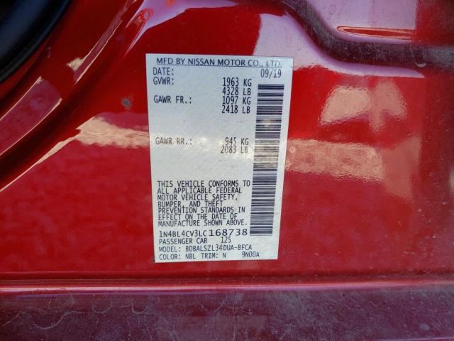 Photo 9 VIN: 1N4BL4CV3LC168738 - NISSAN ALTIMA SR 