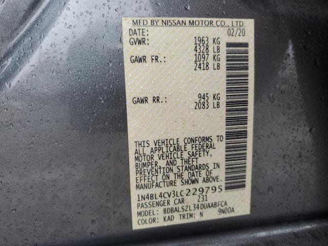 Photo 11 VIN: 1N4BL4CV3LC229795 - NISSAN ALTIMA SR 