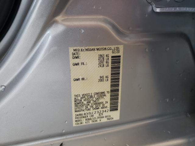 Photo 9 VIN: 1N4BL4CV3LC232342 - NISSAN ALTIMA SR 