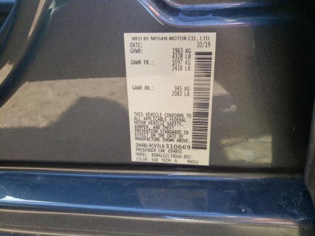 Photo 9 VIN: 1N4BL4CV3LN310669 - NISSAN ALTIMA SR 