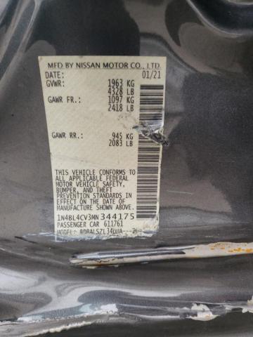 Photo 11 VIN: 1N4BL4CV3MN344175 - NISSAN ALTIMA SR 